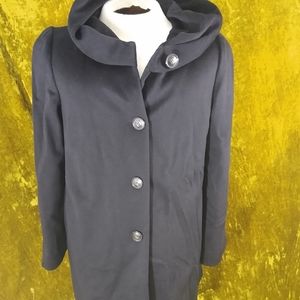 Armani Collezioni Black Cashmere Coat / Jacket Wom